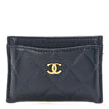 Caviar Quilted  Holder Navy