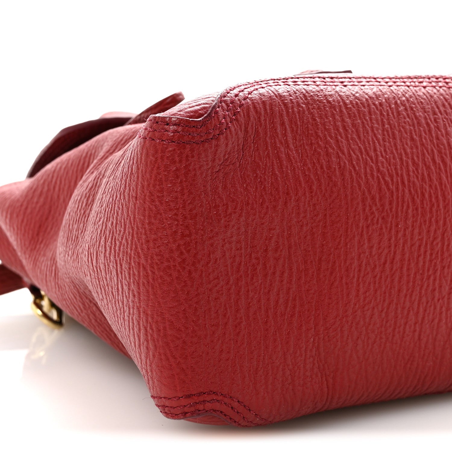 Textured Calfskin Medium Pashli Satchel Crimson