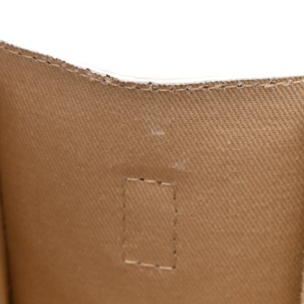 Smooth Calfskin Le Chiquito Noeud White