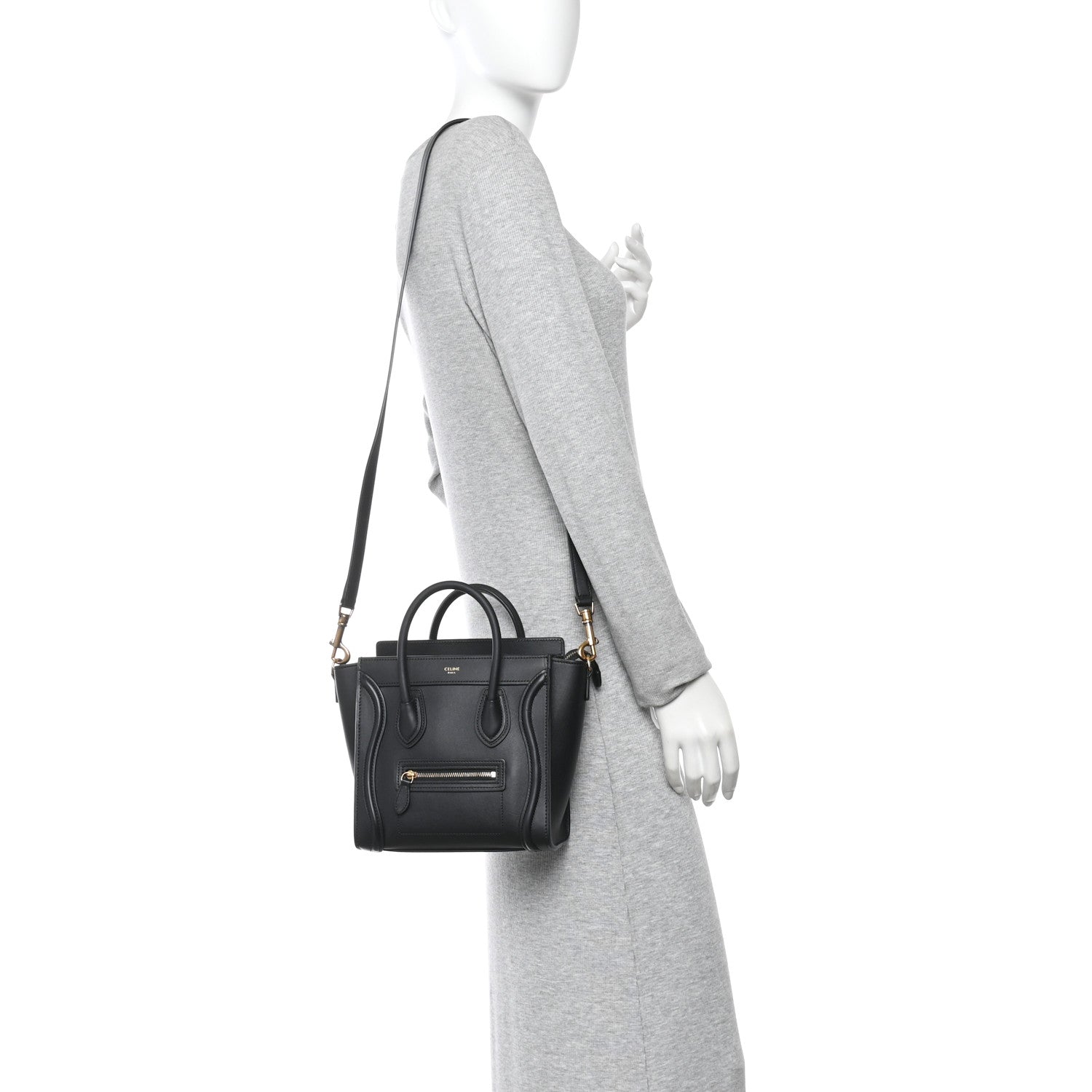 Smooth Calfskin Nano Luggage Black