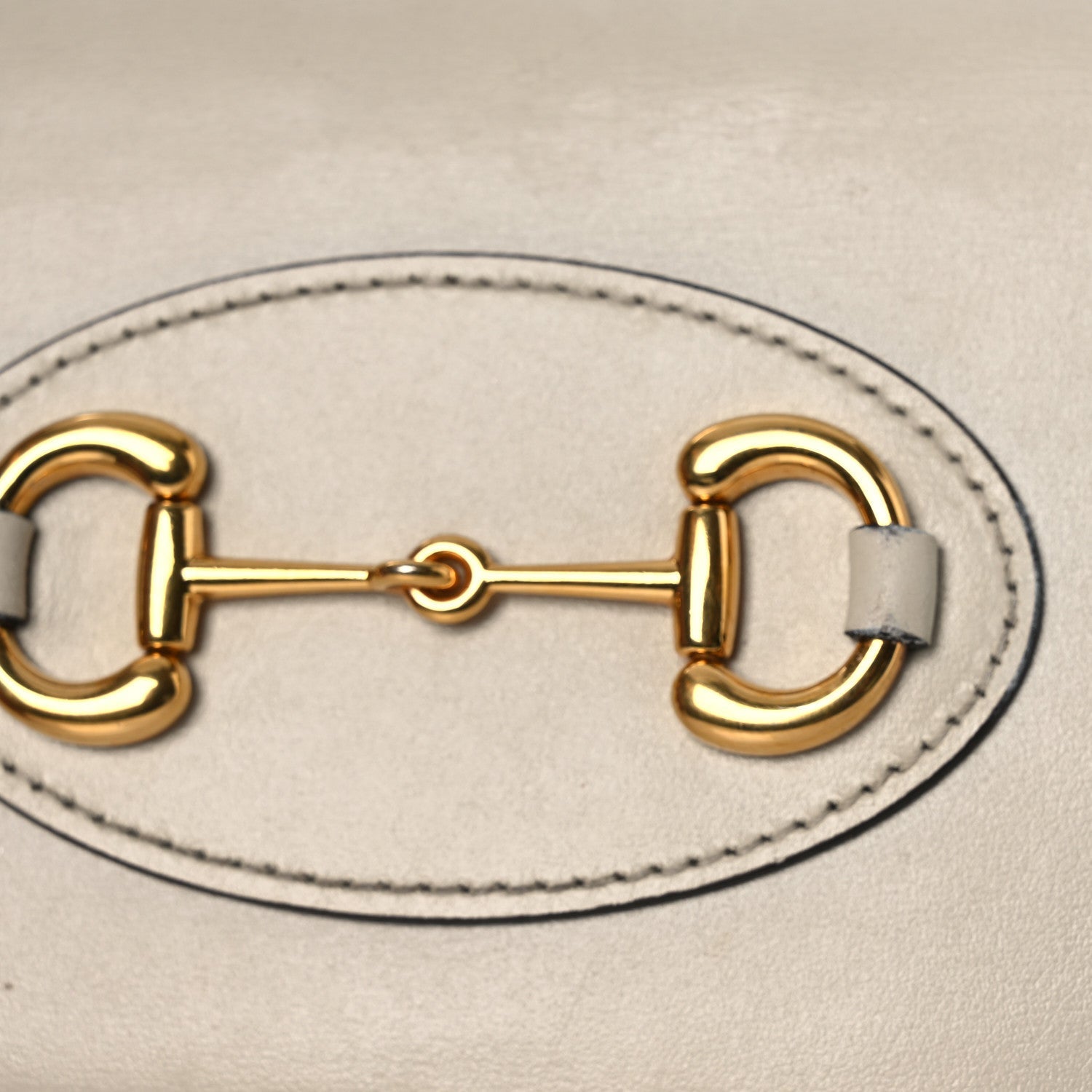 Boarded Plutone Calfskin Horsebit 1955 Wallet On Chain Mystic White