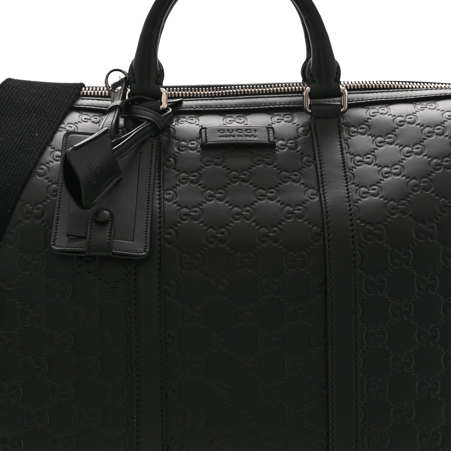 Guccissima Signature Medium Duffle Black