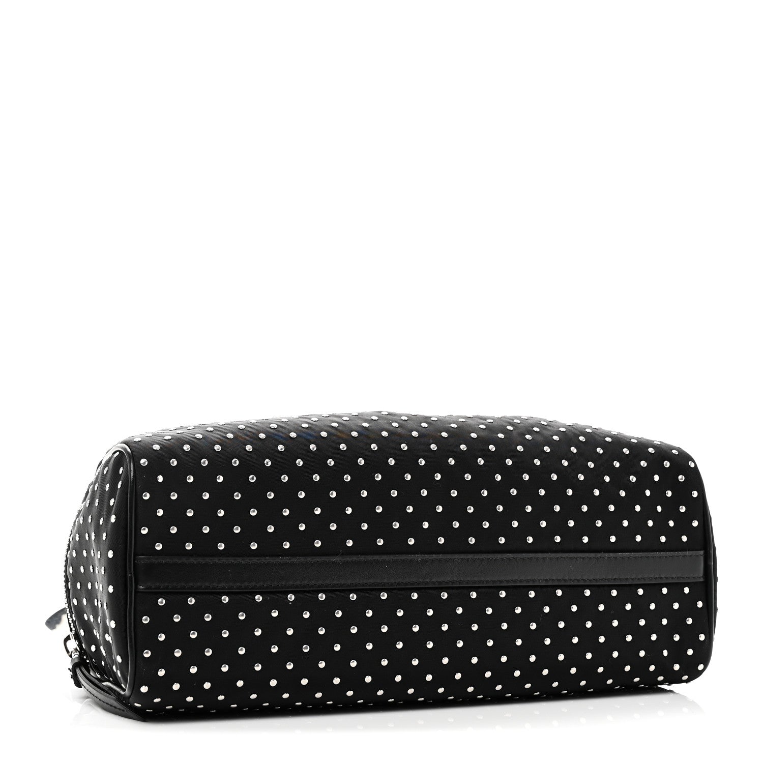 Re-Nylon Studded Shoulder Bag Black