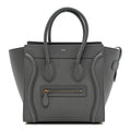 Baby Drummed Calfskin Micro Luggage Kohl