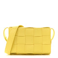 Lambskin Maxi Intrecciato Small Cassette Crossbody Bag Lemonade