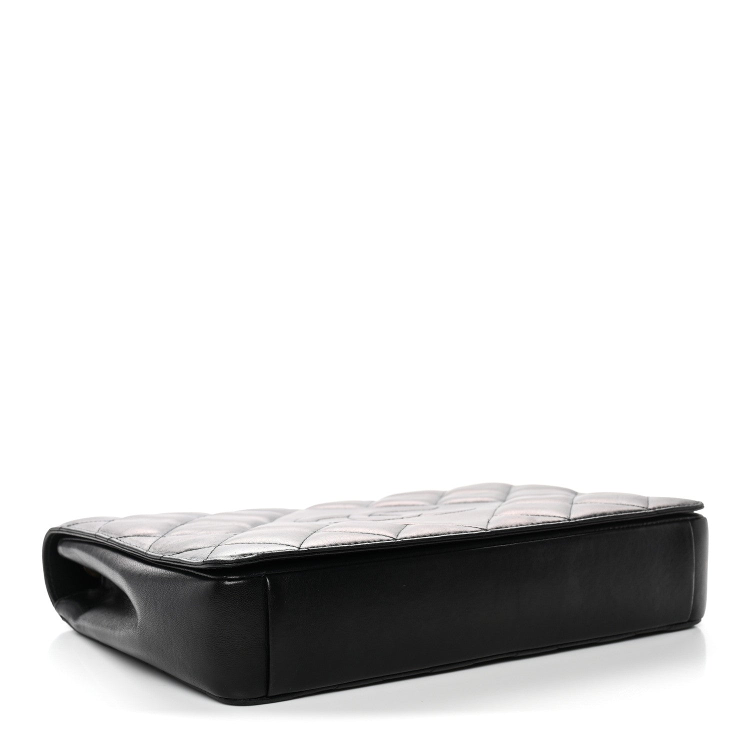 Lambskin Quilted Medium Diamond CC Flap Black