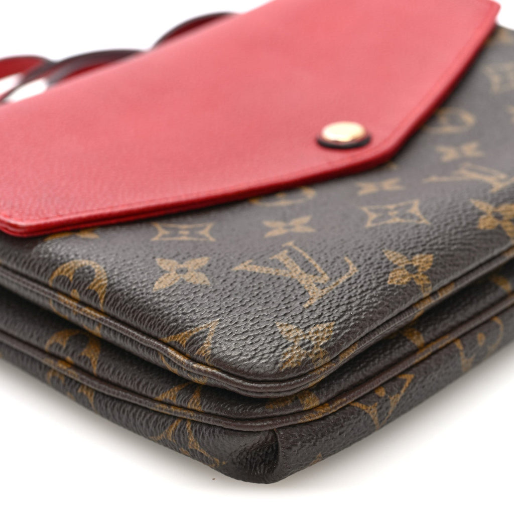 Monogram Twice Pochette Cherry
