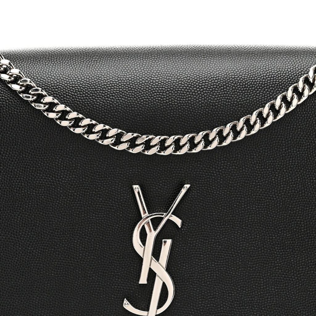 Grain De Poudre Large Classic Monogram Kate Satchel Black