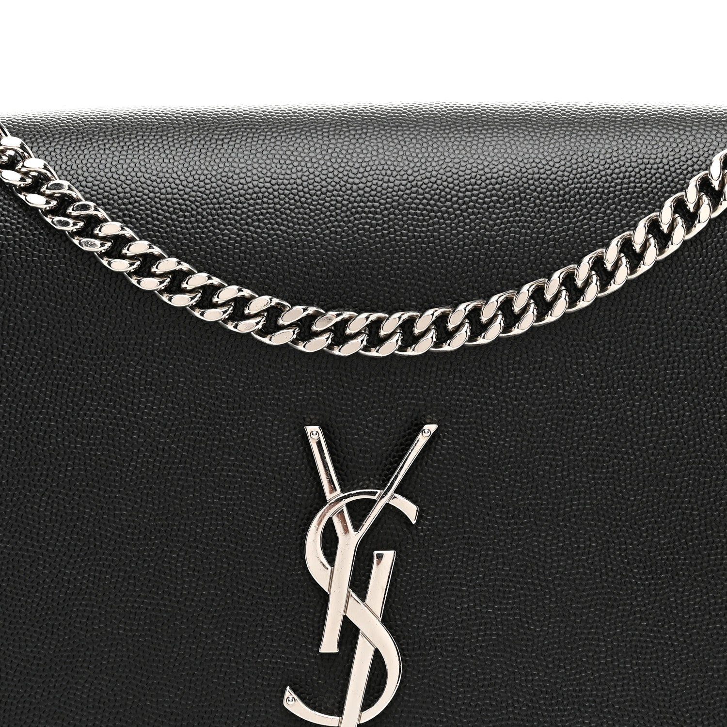 Grain De Poudre Large Classic Monogram Kate Satchel Black