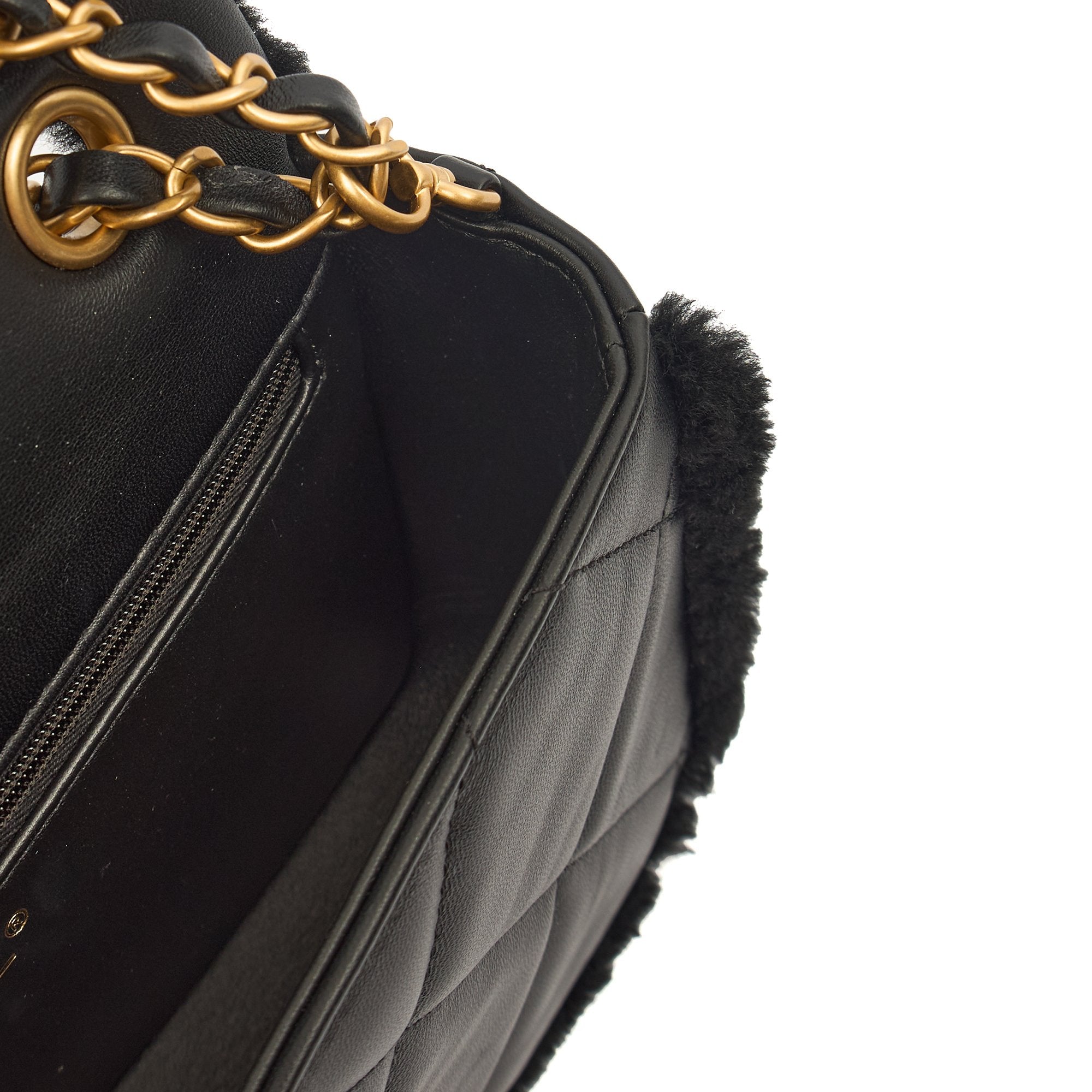 Chanel Shoulder Bag Flap Bag in Black, Canvas