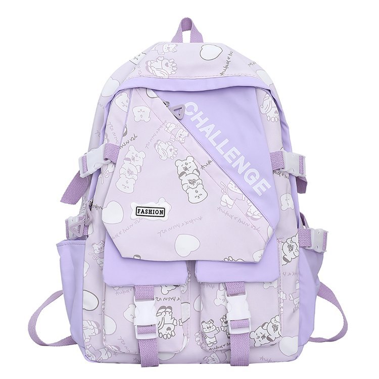 Schoolbag Japanese Large Capacity High School Student College Student Backpack ZK410