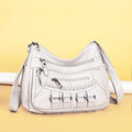 Soft Leather Bag Women's All-match Middle-aged Large Capacity Shoulder Crossbody Bag for Women 8020