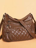 Soft leather women's bag, new style, fashionable and versatile bag, large capacity, trendy shoulder crossbody bag 8028