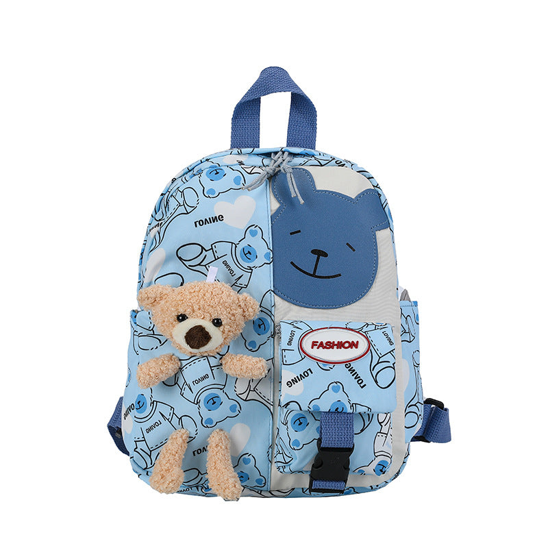 Student bag backpack children bag in one cartoon doll bag For Nursery, Kg And One Class ZK417