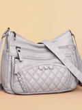 Soft leather women's bag, new style, fashionable and versatile bag, large capacity, trendy shoulder crossbody bag 8028