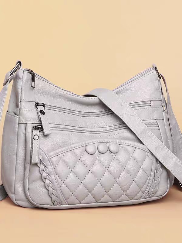 Soft leather women's bag, new style, fashionable and versatile bag, large capacity, trendy shoulder crossbody bag 8028