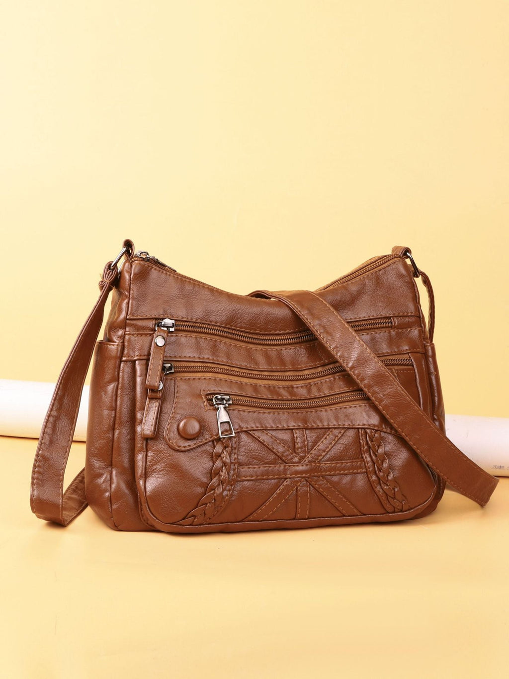 New Fashion All-match Middle-aged and Elderly Mother's Bag Large Capacity Shoulder Crossbody Bag 8026