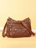 New Fashion All-match Middle-aged and Elderly Mother's Bag Large Capacity Shoulder Crossbody Bag 8026