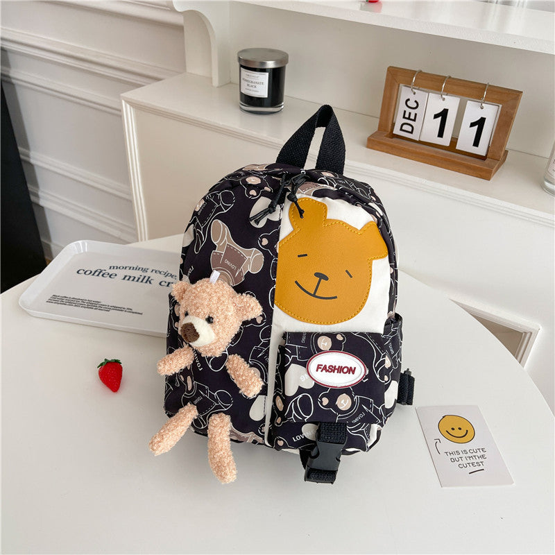 Student bag backpack children bag in one cartoon doll bag For Nursery, Kg And One Class ZK417