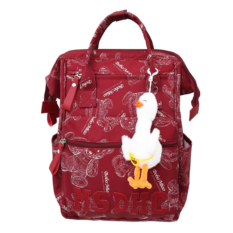 Student Schoolbag Double Back College Style Casual Portable Large Capacity Backpack ZK419