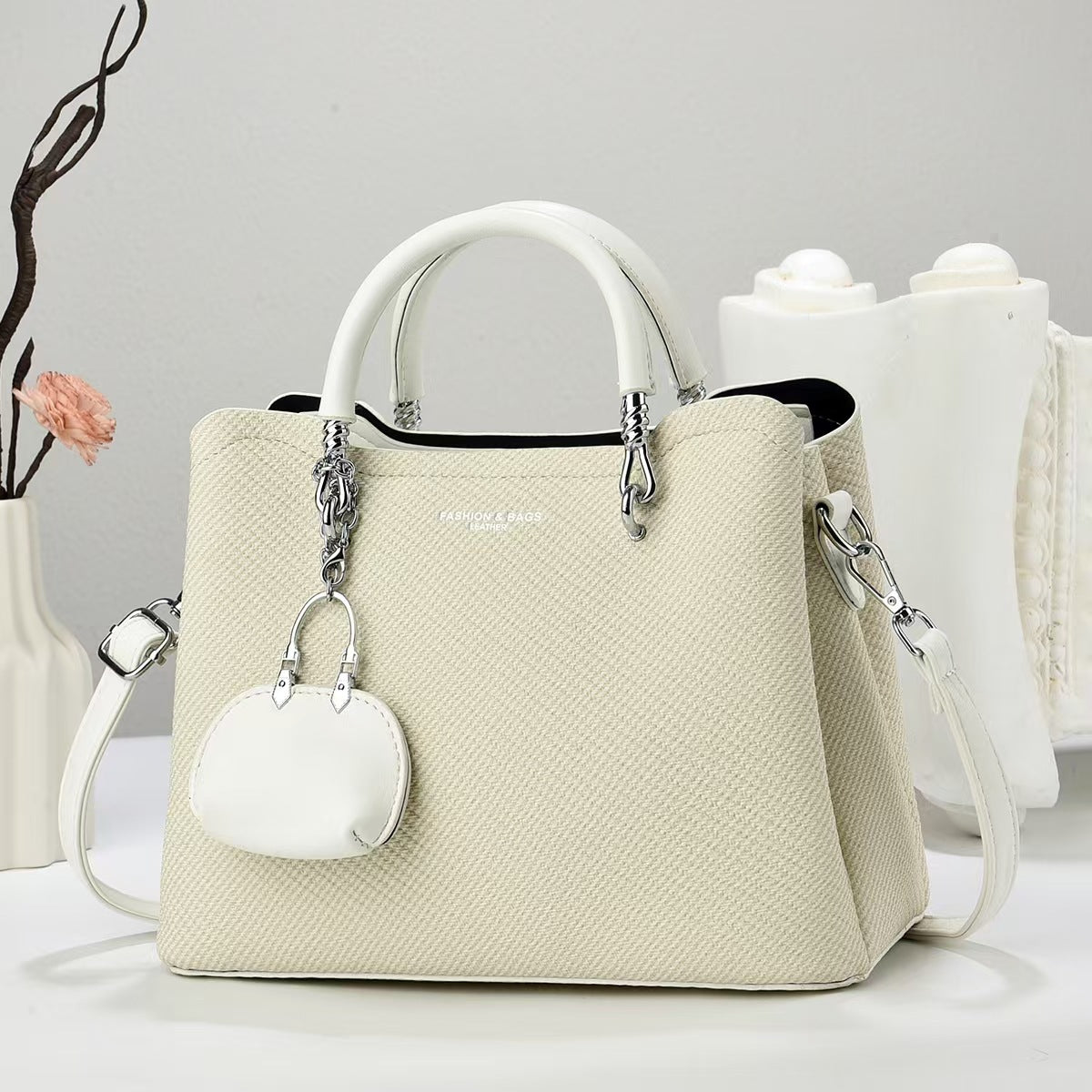 Handbag with KeyChain– Stylish Shoulder & Crossbody Bag for Women 9913-12