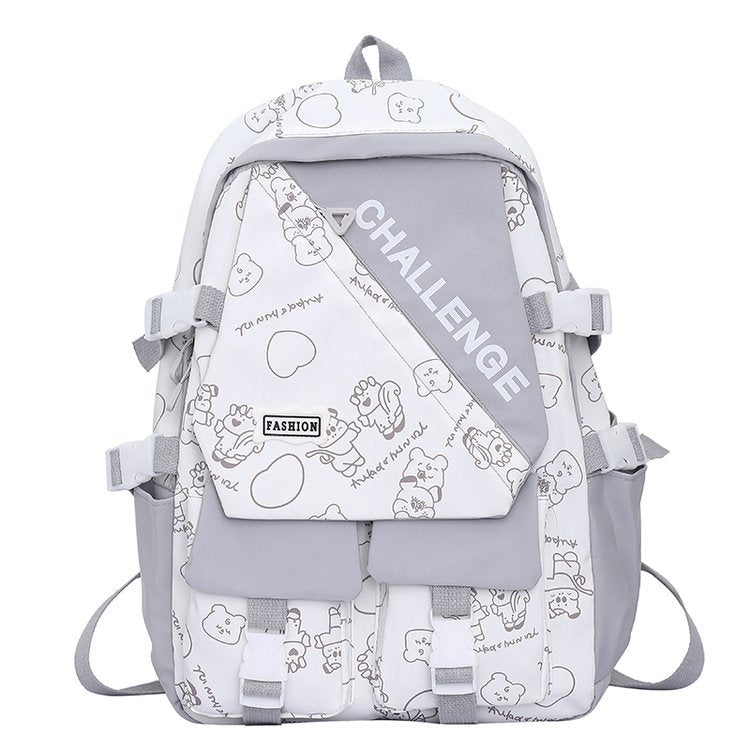 Schoolbag Japanese Large Capacity High School Student College Student Backpack ZK410
