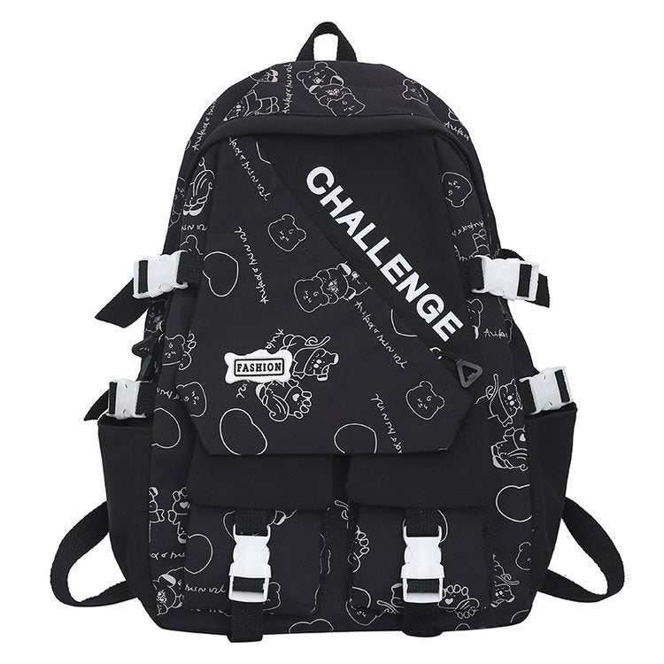 Schoolbag Japanese Large Capacity High School Student College Student Backpack ZK410