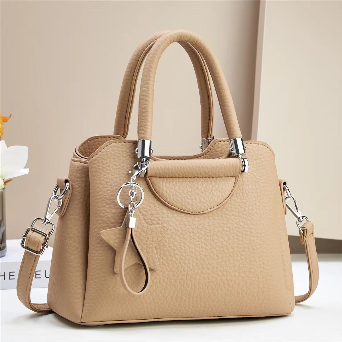 Handbag with KeyChain– Stylish Shoulder & Crossbody Bag for Women 9906-3