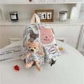 Student bag backpack children bag in one cartoon doll bag For Nursery, Kg And One Class ZK417