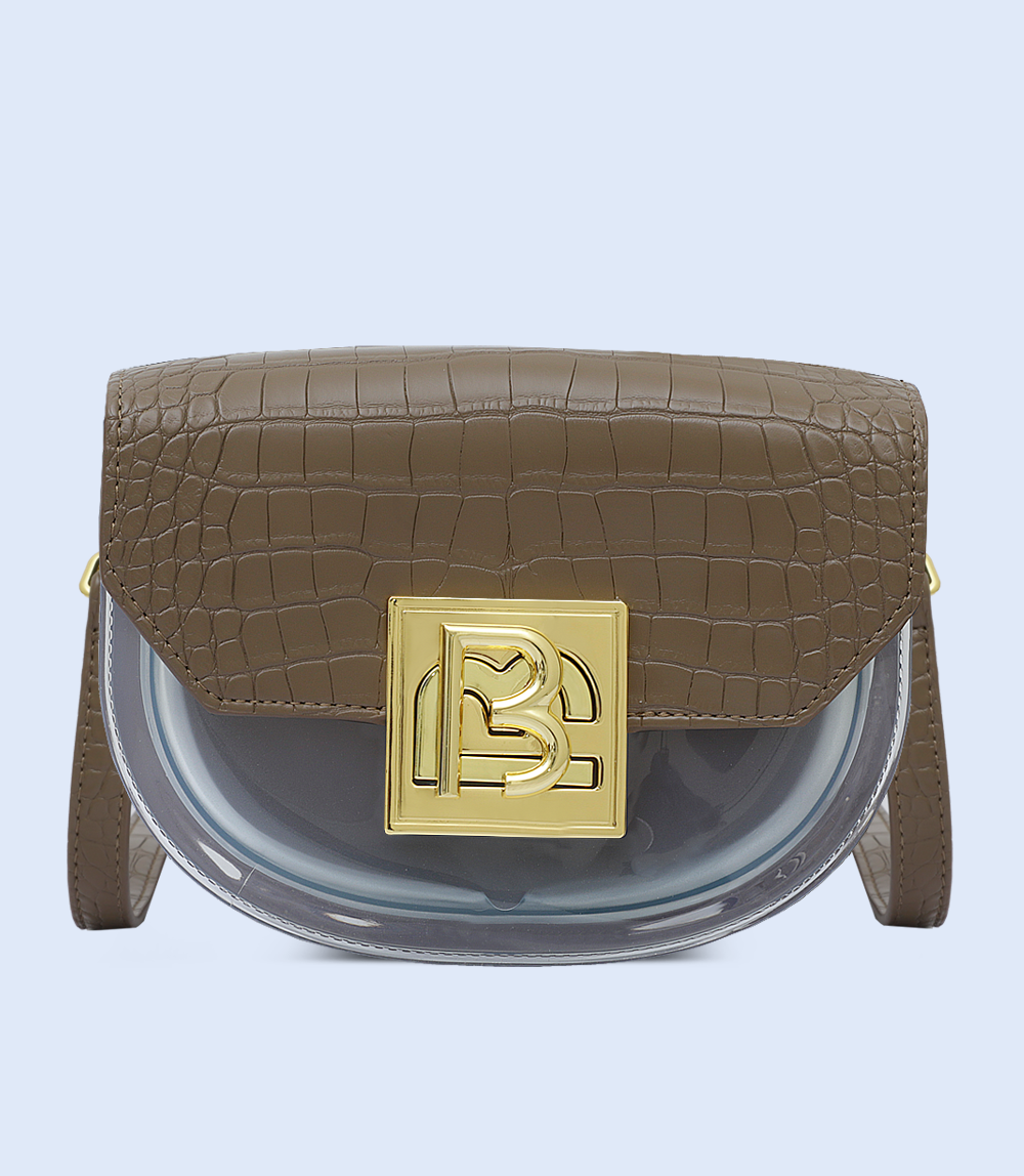 Women Box Bag-BROWN