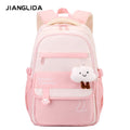 Kids' School Backpack without KeyChain - Cute  Plaid Design for Girls ZK402 ( Best For Playgroup to 4th Class)