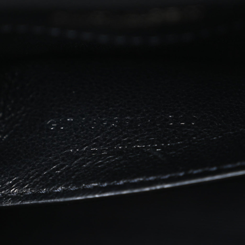 Grain De Poudre Small Monogram Monochrome Kate Satchel Black