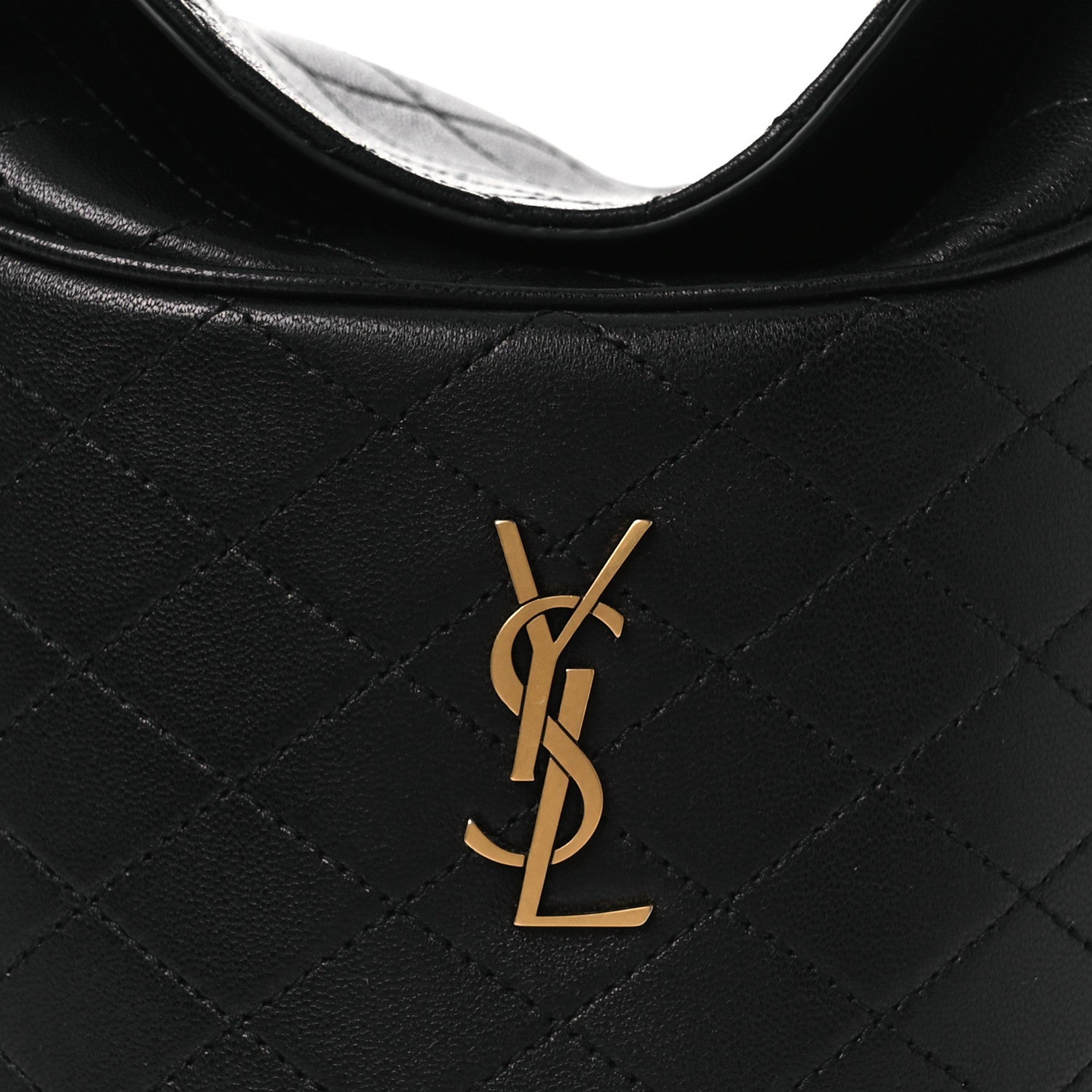 Lambskin Gabby Mini Bucket Bag Black