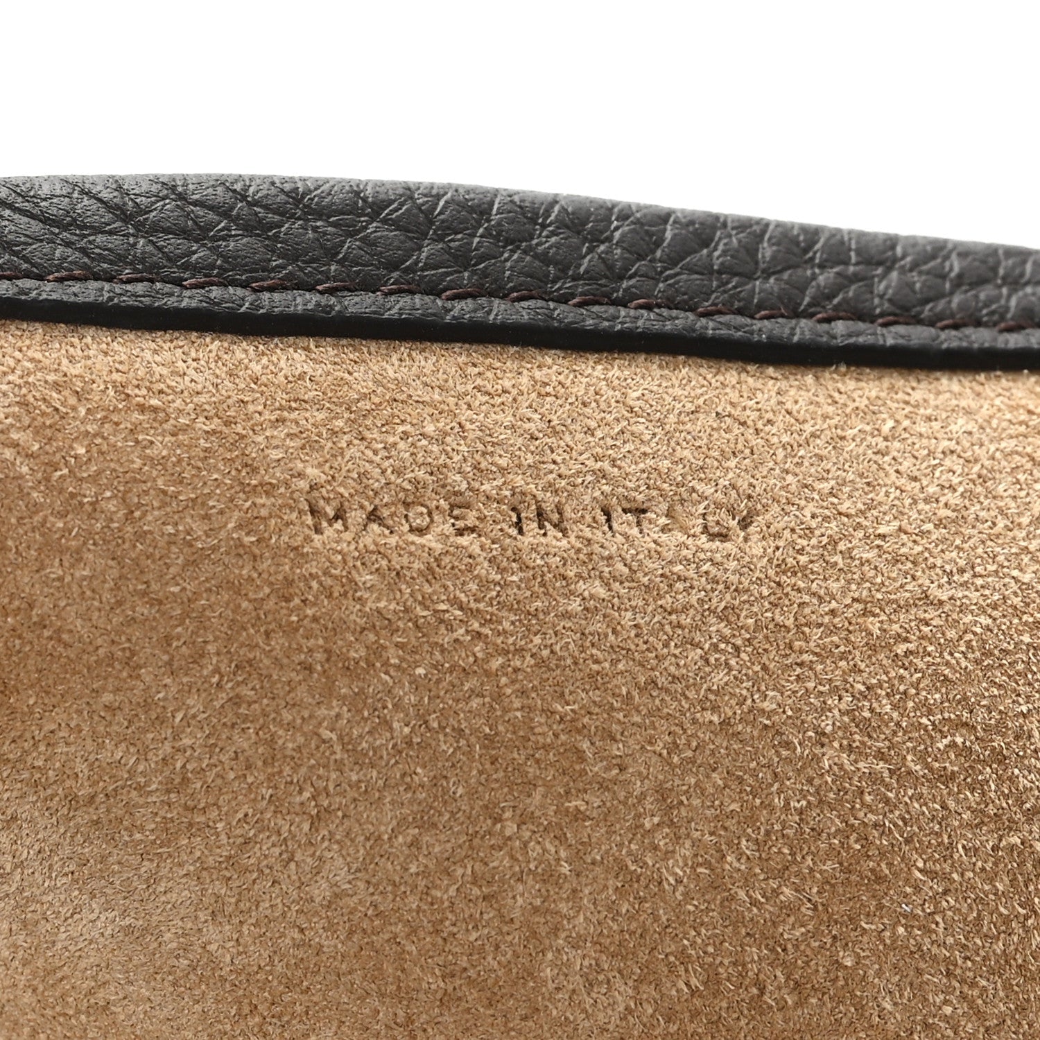 Grained Calfskin Park Tote Three Deep Brown
