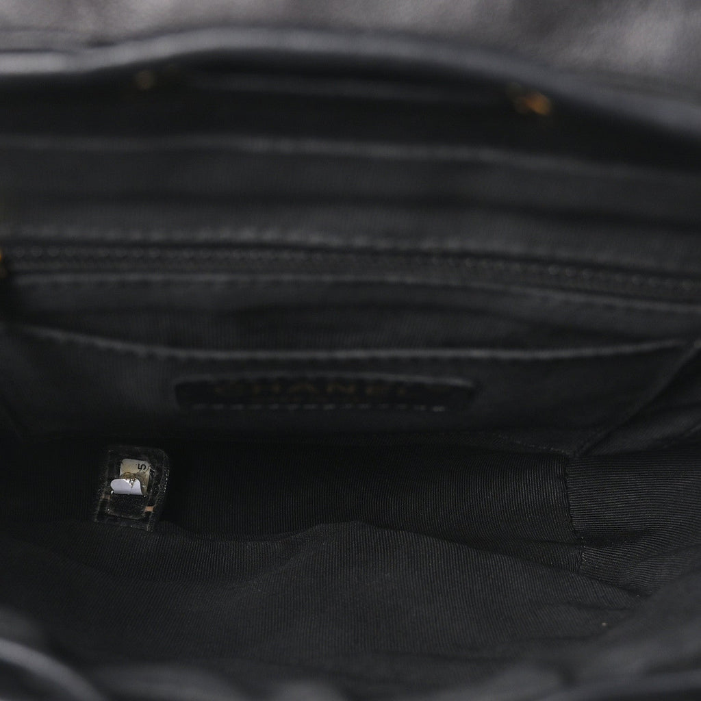 Calfskin Quilted Mini Urban Spirit Backpack Black