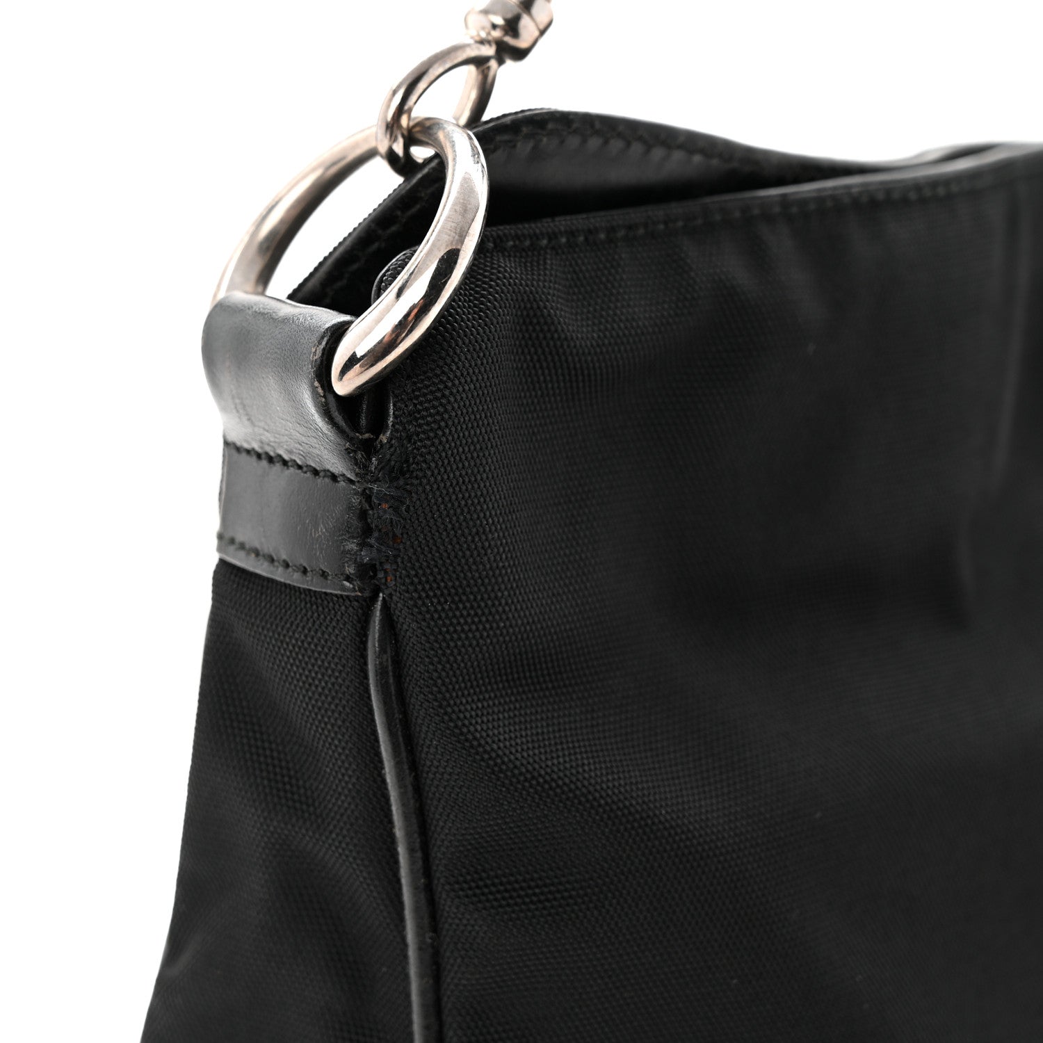 Nylon Bamboo Hobo Black