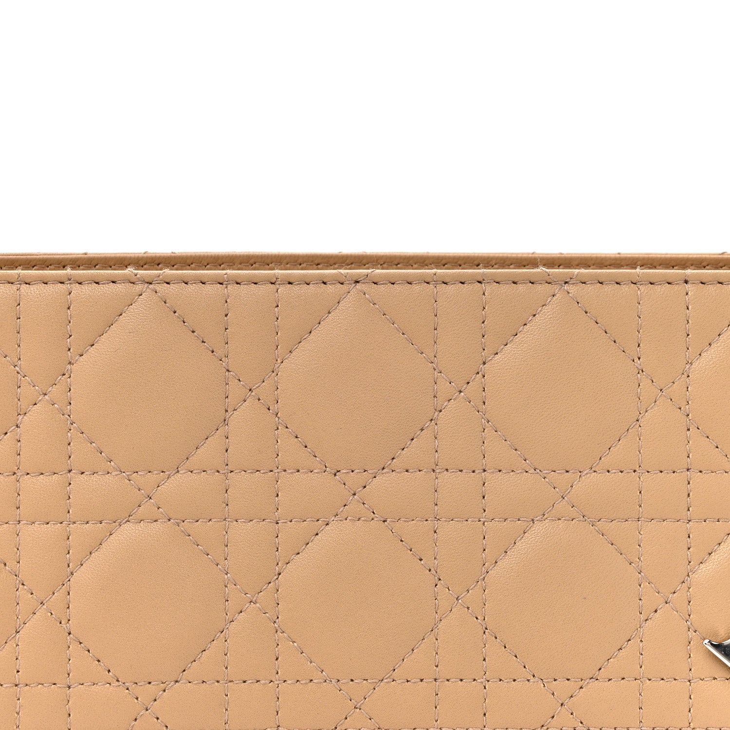 Lambskin Cannage Soft Lady Dior East West Beige