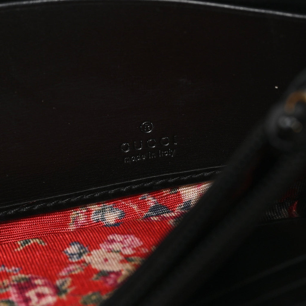 Calfskin Web Trapuntata GG Continental Wallet Black
