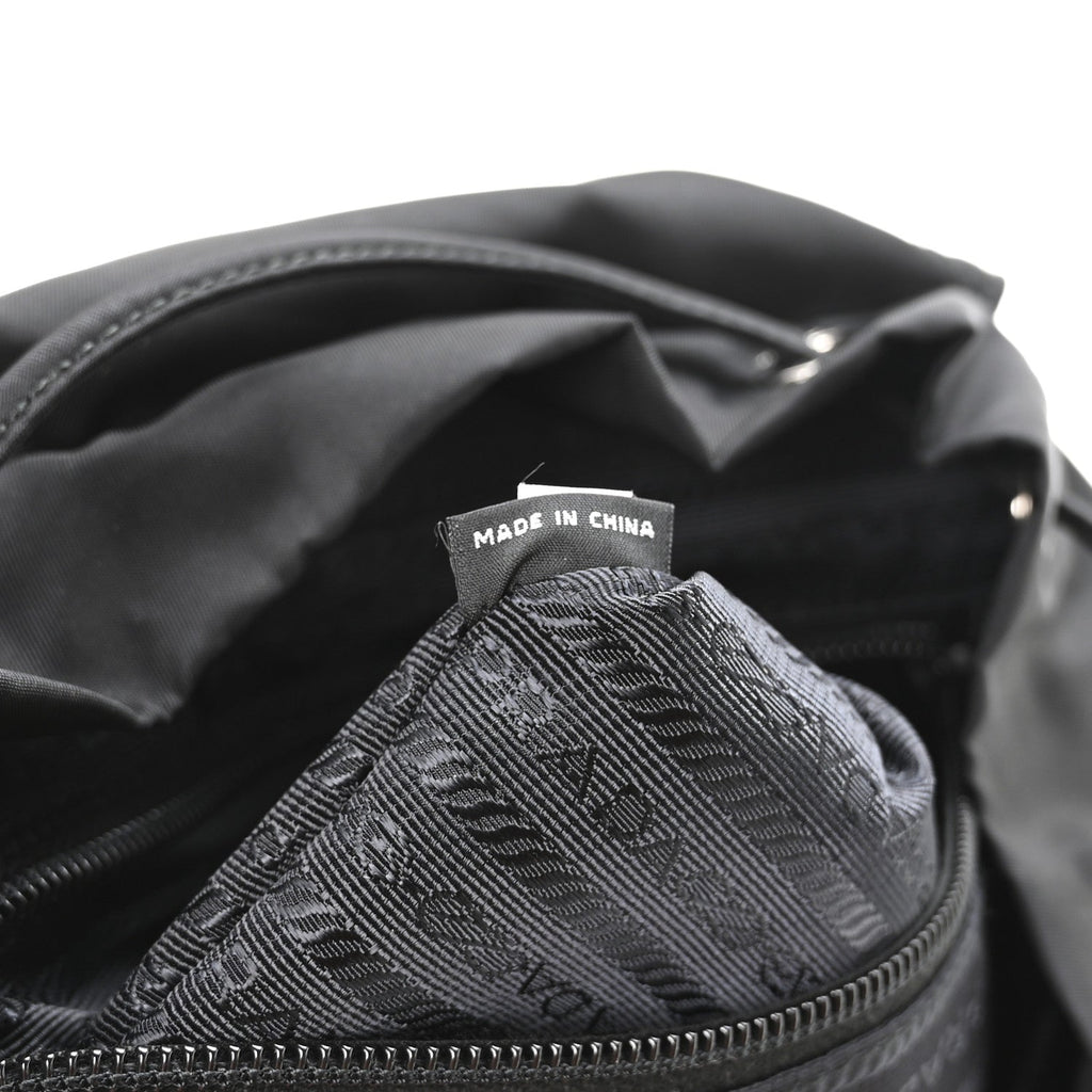 Nylon Vela Medium Backpack Black