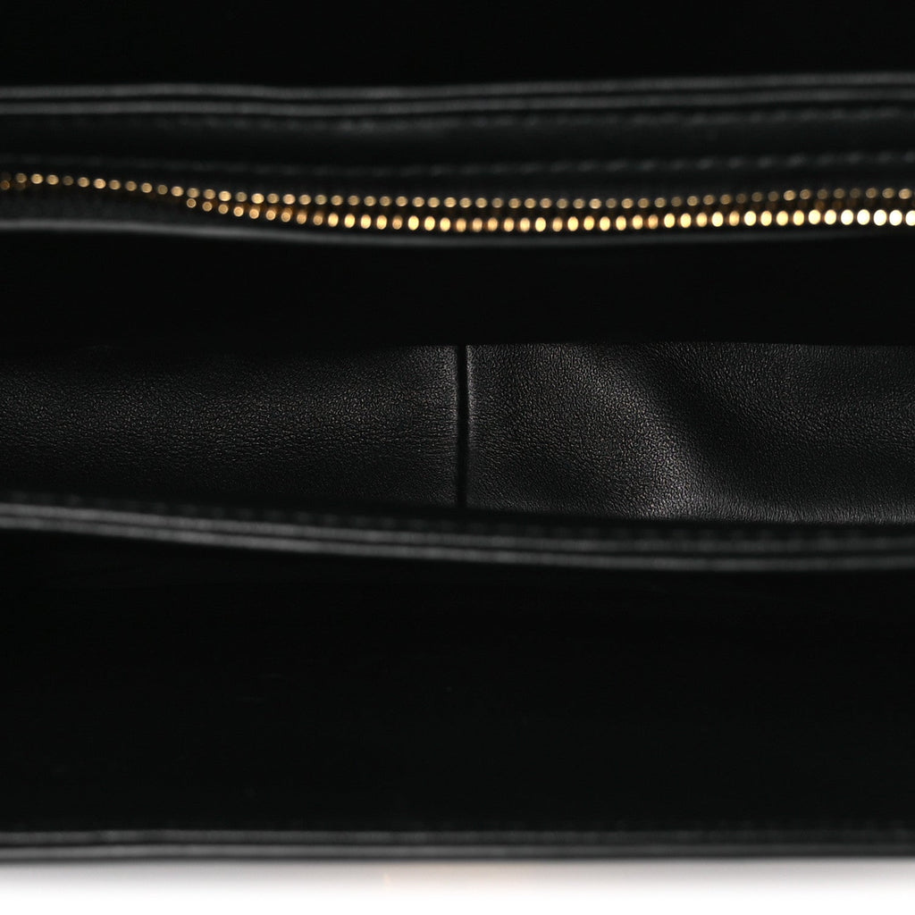 Shiny Calfskin Medium Triomphe Black