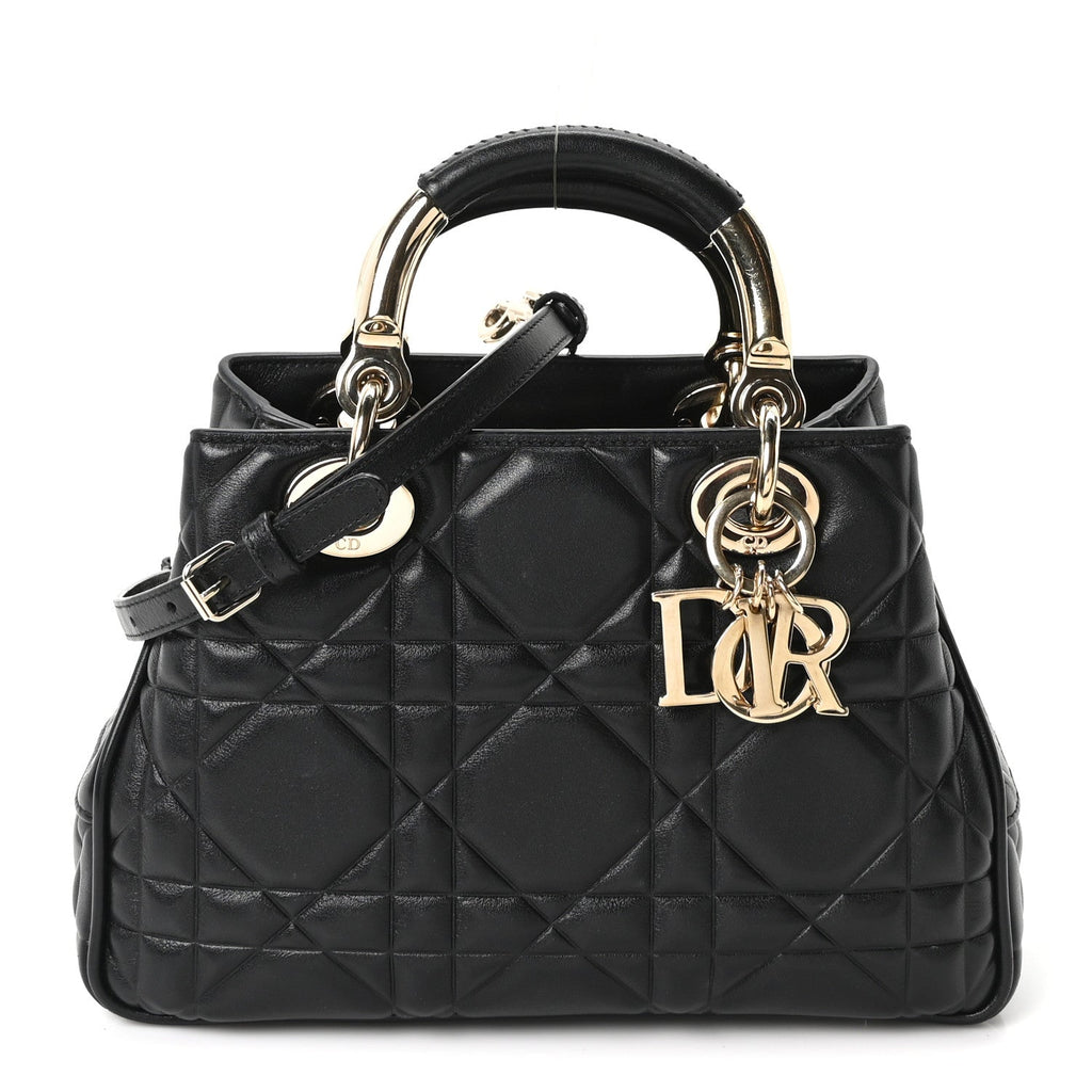 Calfskin Cannage Small The Lady 95.22 Black