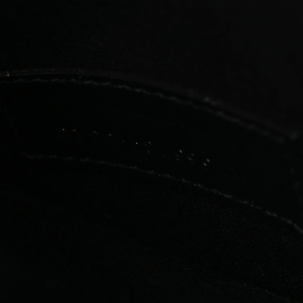 Calfskin Crocodile Embossed Uptown Monogram Pouch Black