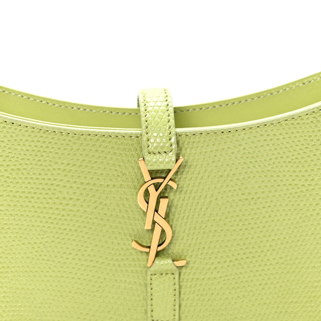 Calfskin Lizard Embossed Le 5 A 7 Mini Hobo Dull Lime