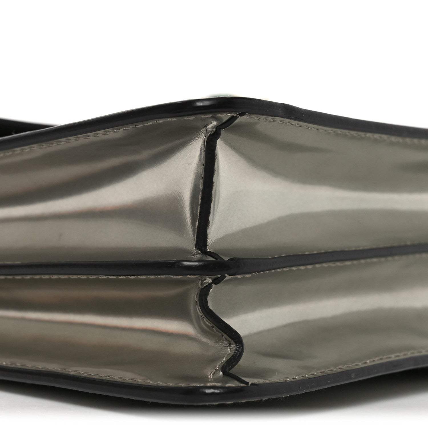 Metallic Calfskin Serpenti Forever Shoulder Bag Silver