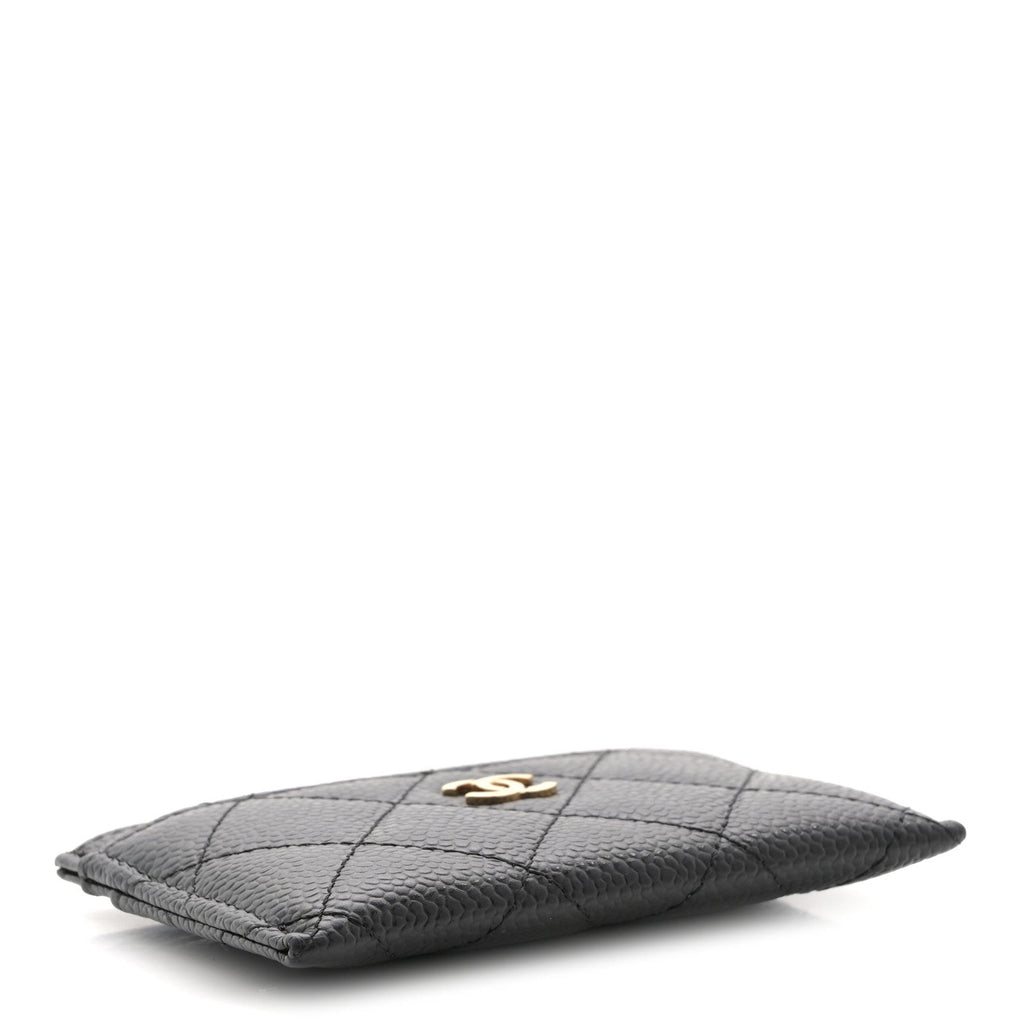 Caviar Quilted  Holder Black
