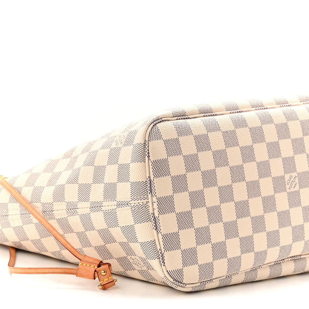 Damier Azur Neo Neverful lMM Rose Ballerine