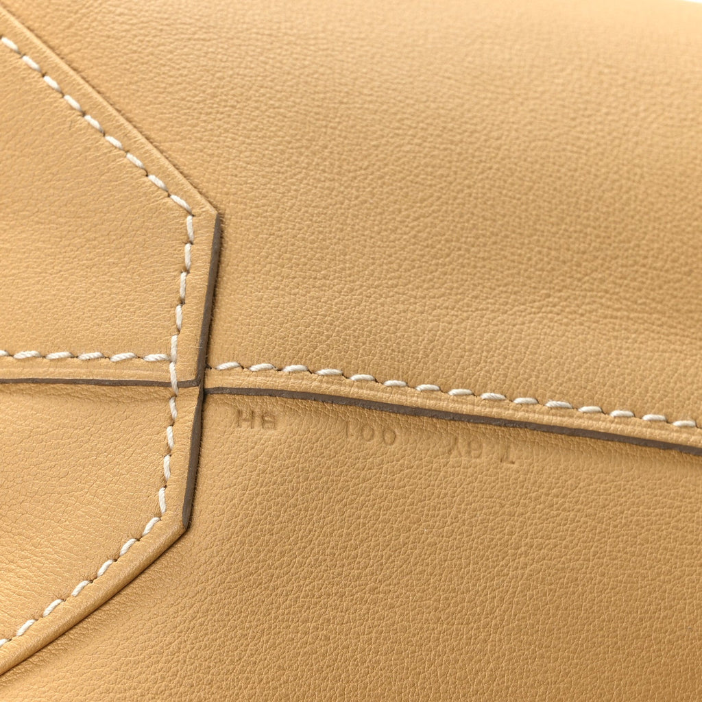 Taurillon Clemence Double Sens 45 Reversible Tote White Sable
