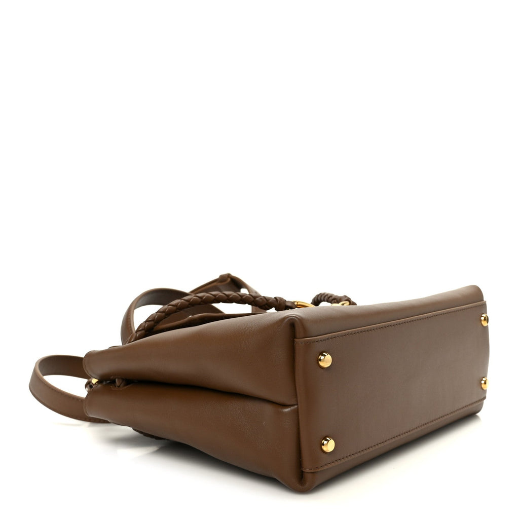 Silky Calfskin Small Ciao Ciao Nocciola