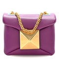 Nappa Micro One Stud Chain Bag Prune