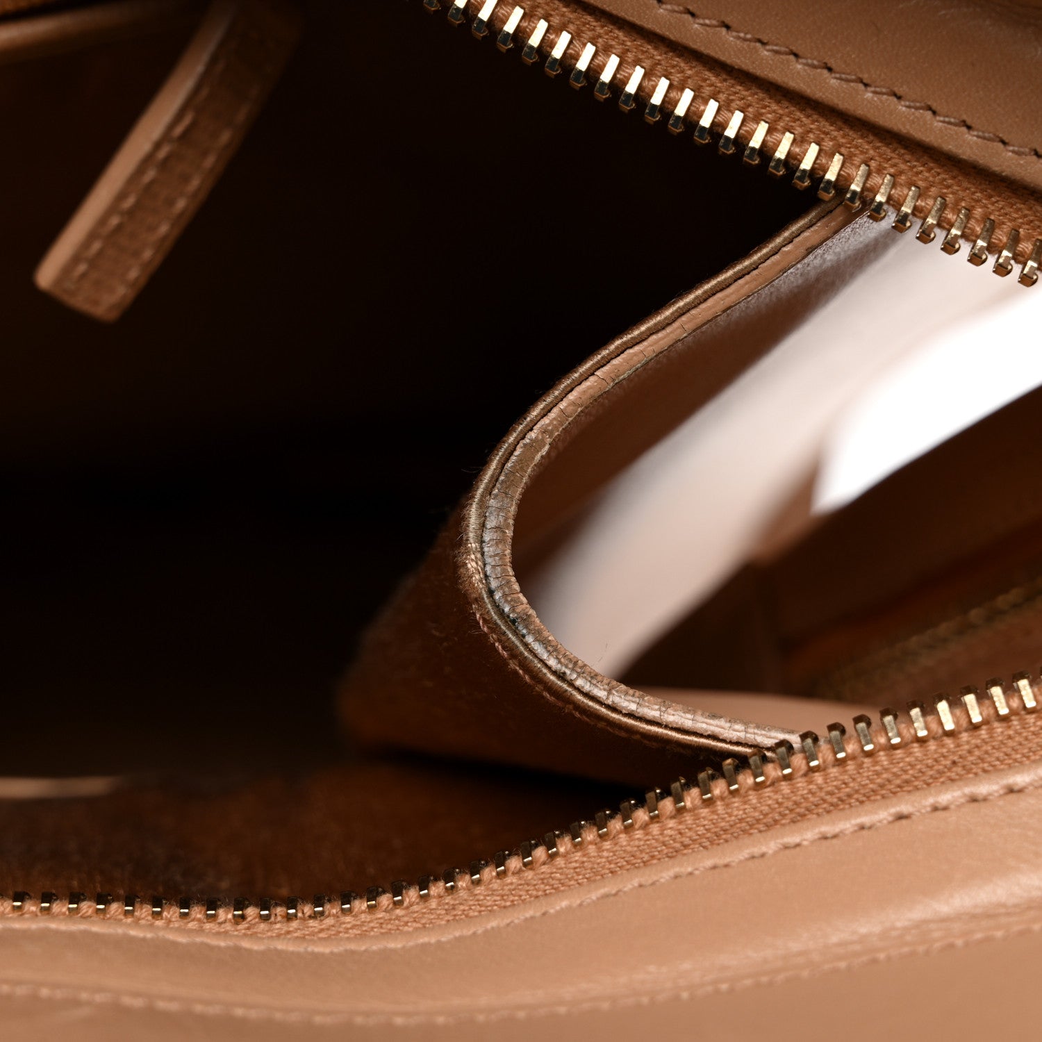 Textured Calfskin Large Cabas ChYc Beige